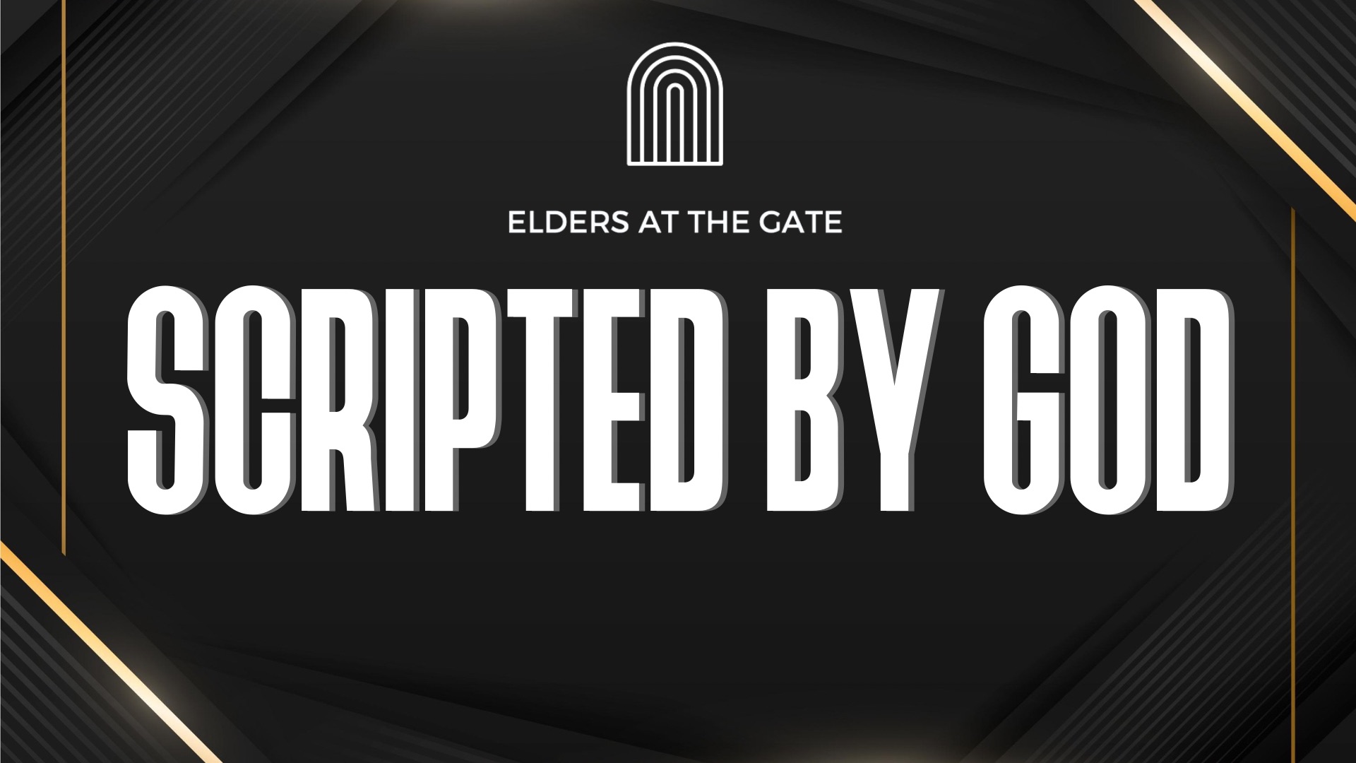 Scripted by God — gold framed variant