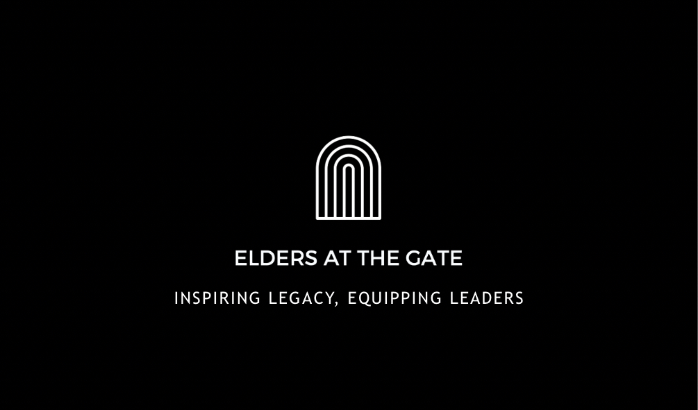 Elders at the Gate — logo lockup