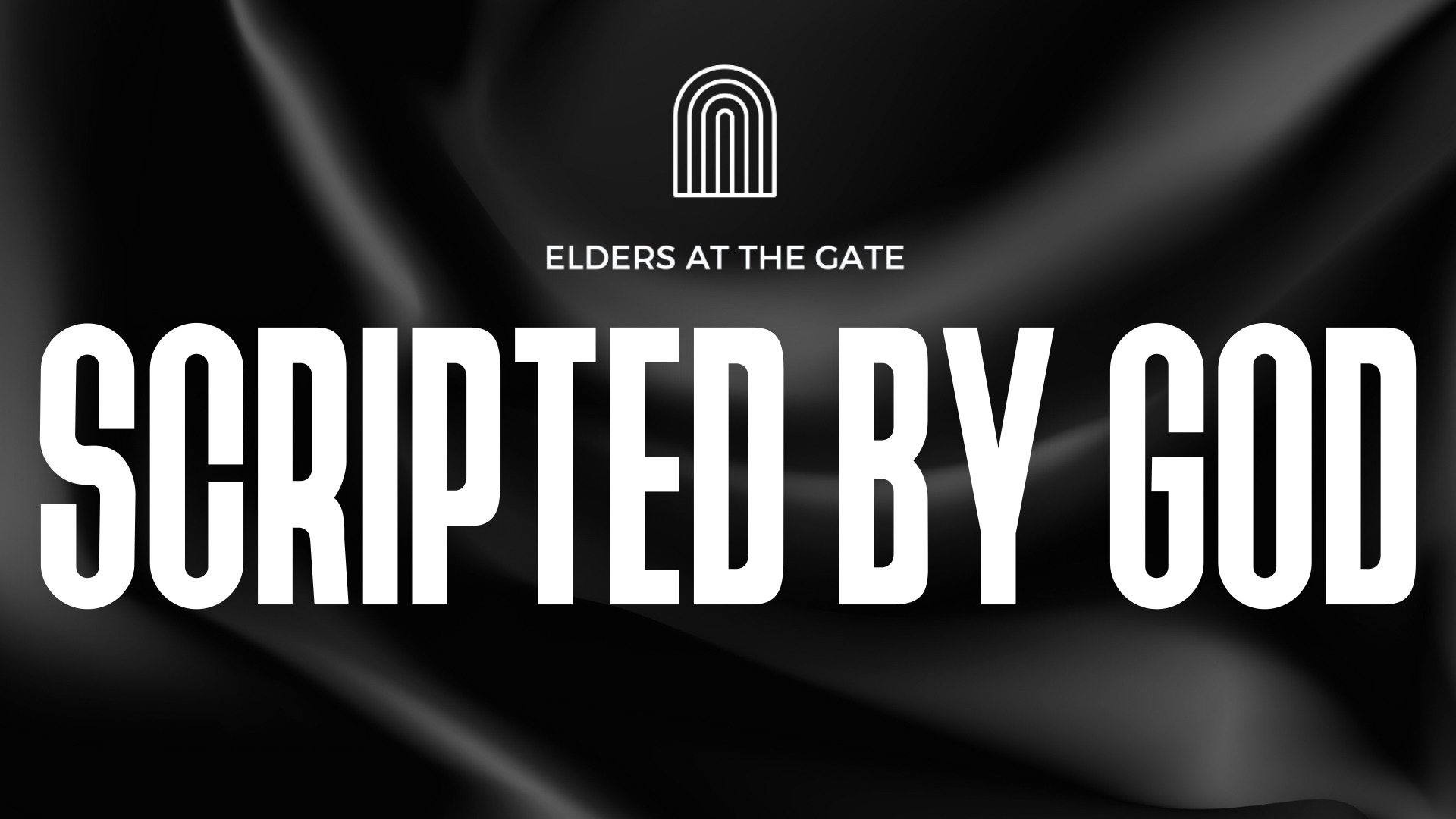Scripted by God — series artwork on satin